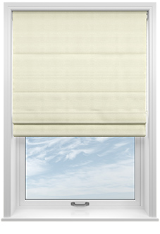 Shima Faux Silk, Oyster - Roman Blind